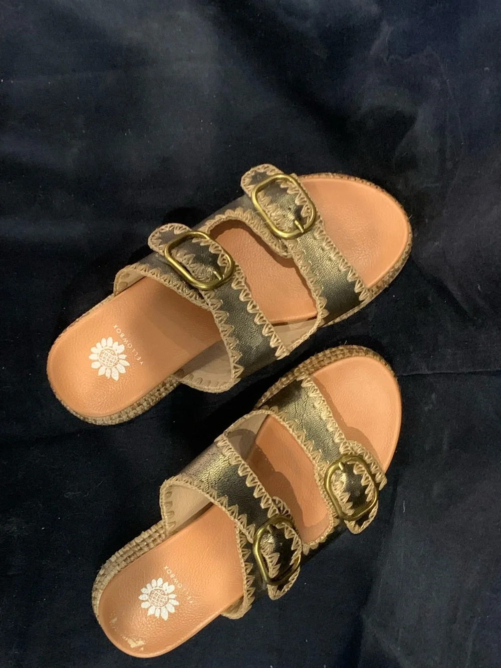 Yellow Box sandals. - Picture 1 of 4